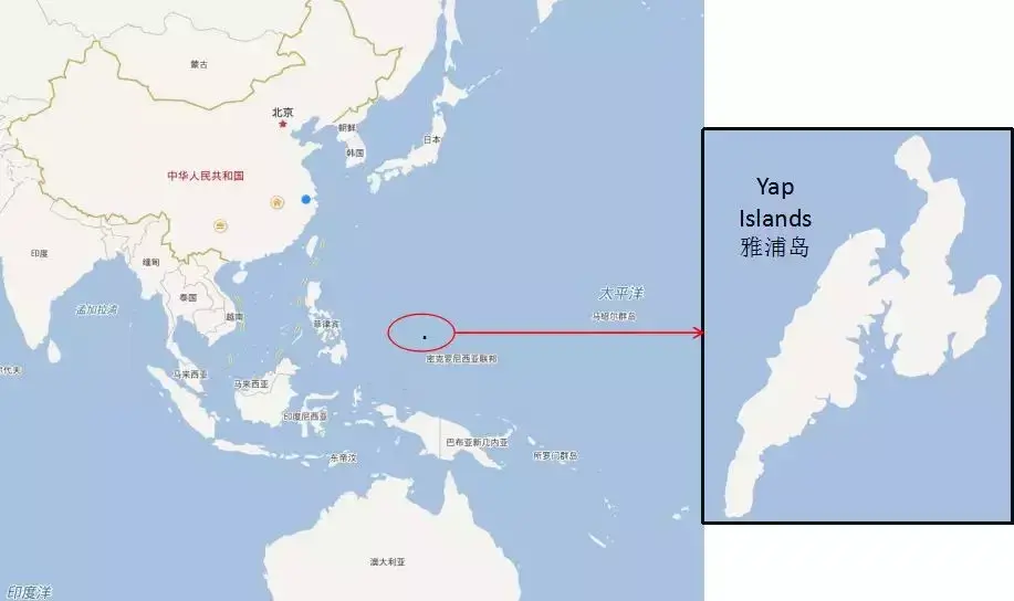 来到了太平洋上的一座小岛–雅浦岛,并在岛上生活了两个月