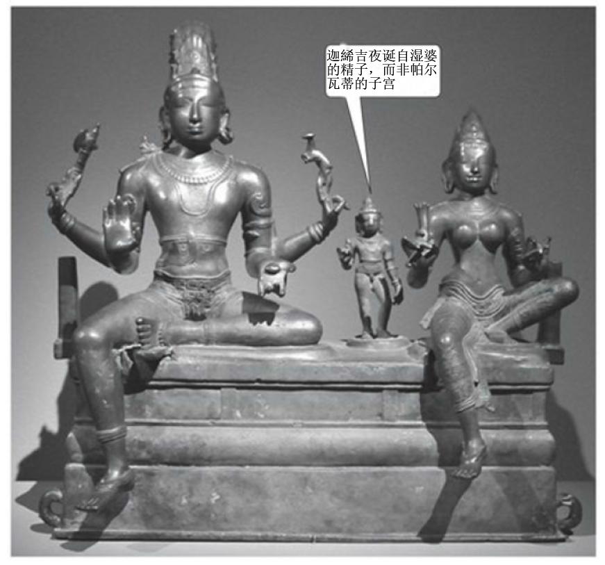 作为山王之女帕尔瓦蒂的萨克蒂敬拜湿婆,祈求他的同情,并得到他为丈夫