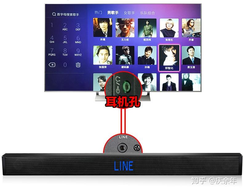 索尼 kd-55x9000e智能电视如何k歌连麦克风唱歌
