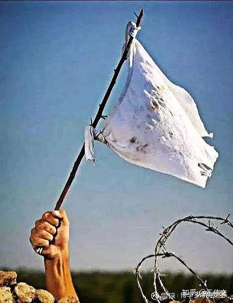 所以,久而久之,举白旗代表了投降成了约成定俗之国
