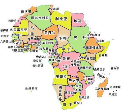 非洲被分割成50多个国家,实际上,独立的行政主体可能有上千个