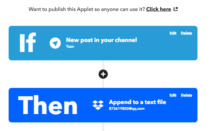 Ifttt telegram как пользоваться