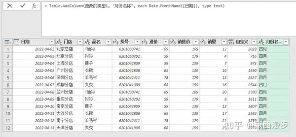 PowerQuery 添加列函数Table.AddColumn的9种操作方法 - 知乎