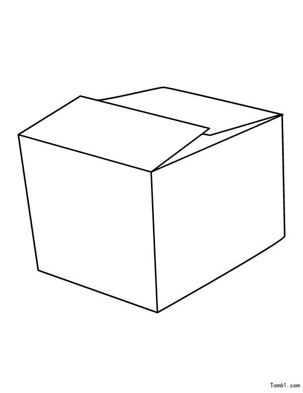 纸箱子简笔画 简单图片