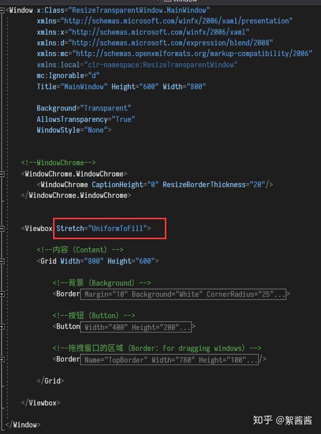 WPF 透明窗口可以调整尺寸（通过拖拽窗口边缘） - 知乎