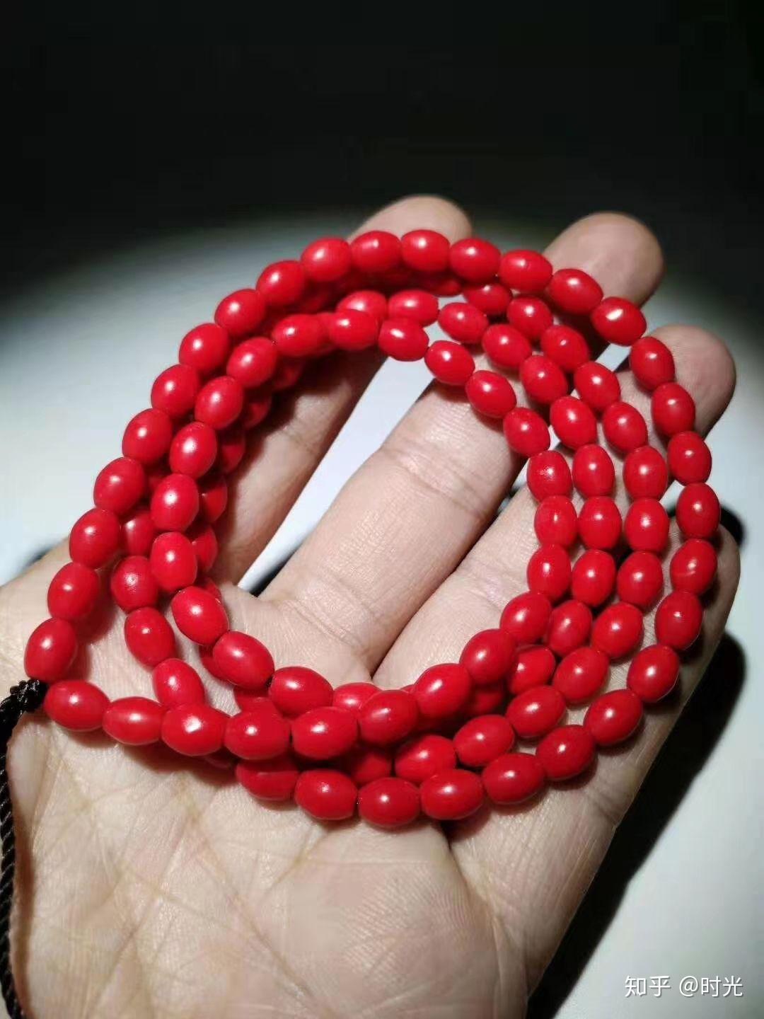 西藏藏传清代老血巴手串