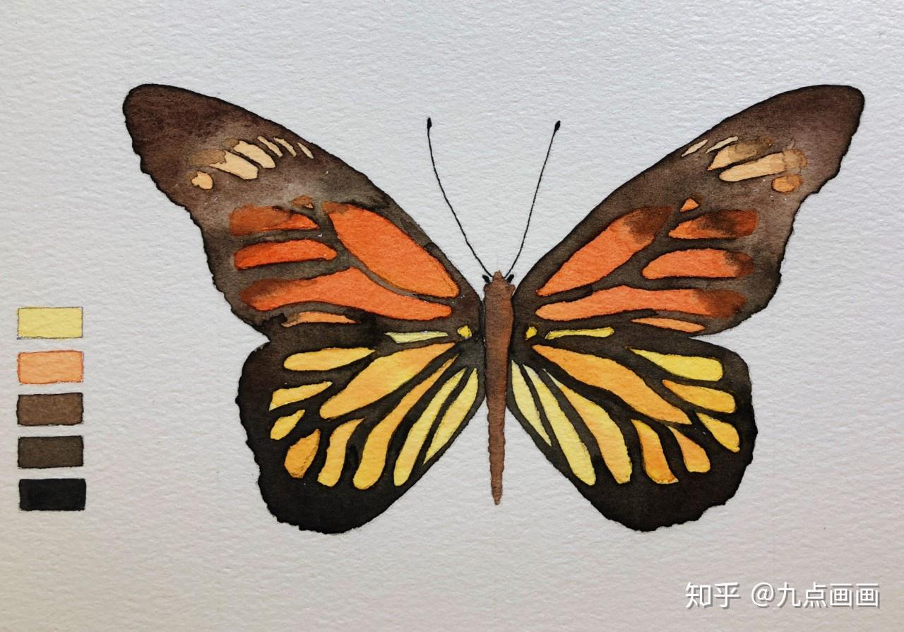 4-6岁儿童画图片 卡通蝴蝶的画法💛巧艺网
