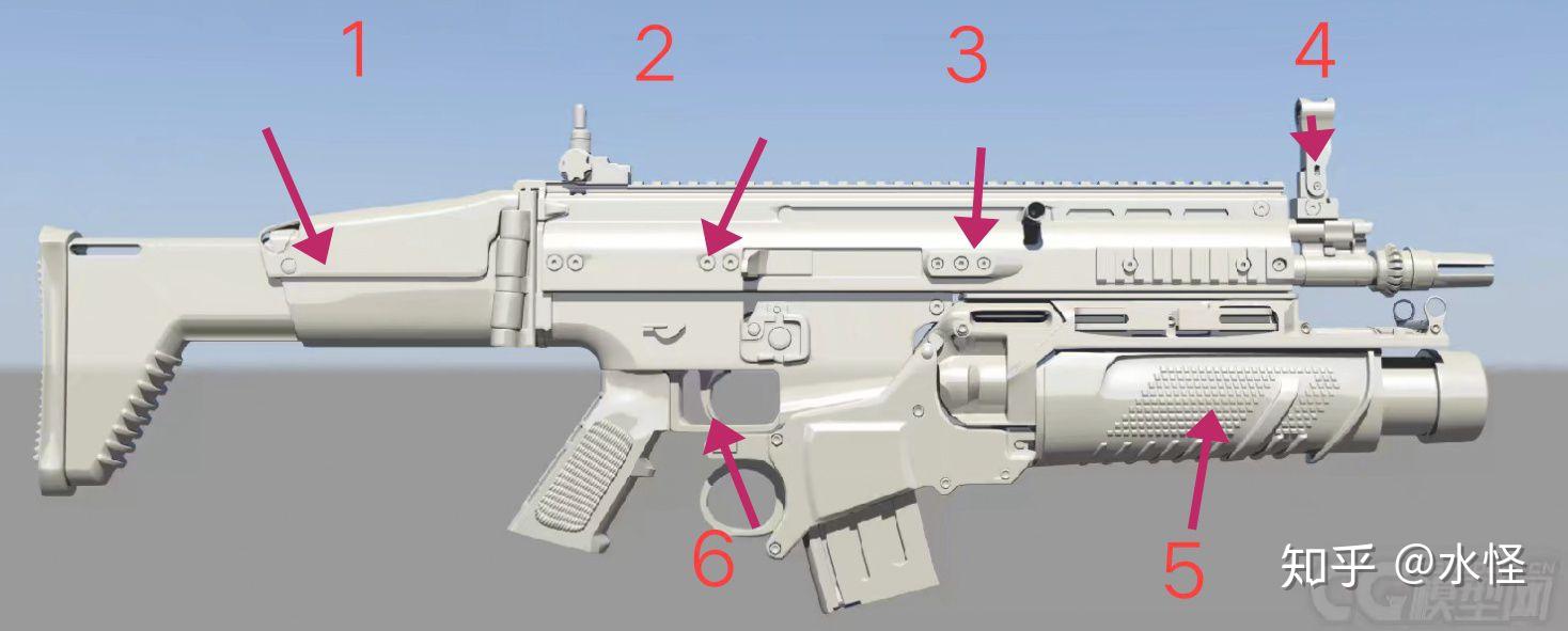 瓦楞纸枪械模型教程2