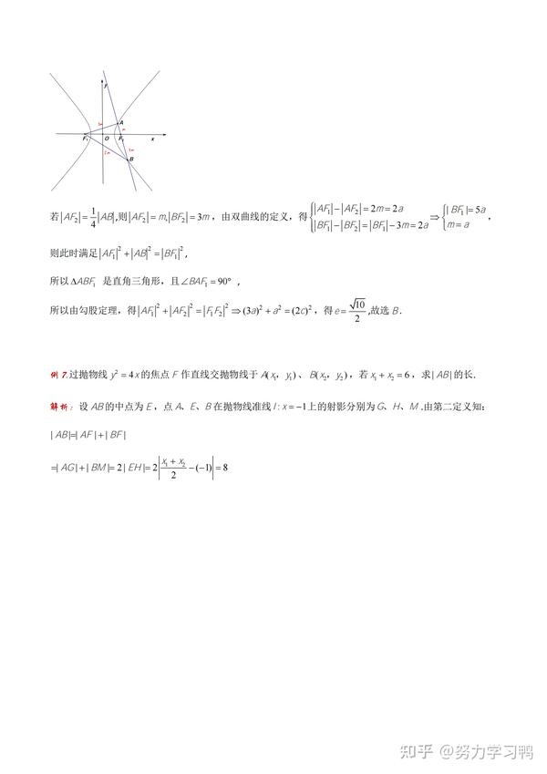 高中数学：圆锥曲线二级结论“第二定义与焦点弦”想高分，必须会 知乎