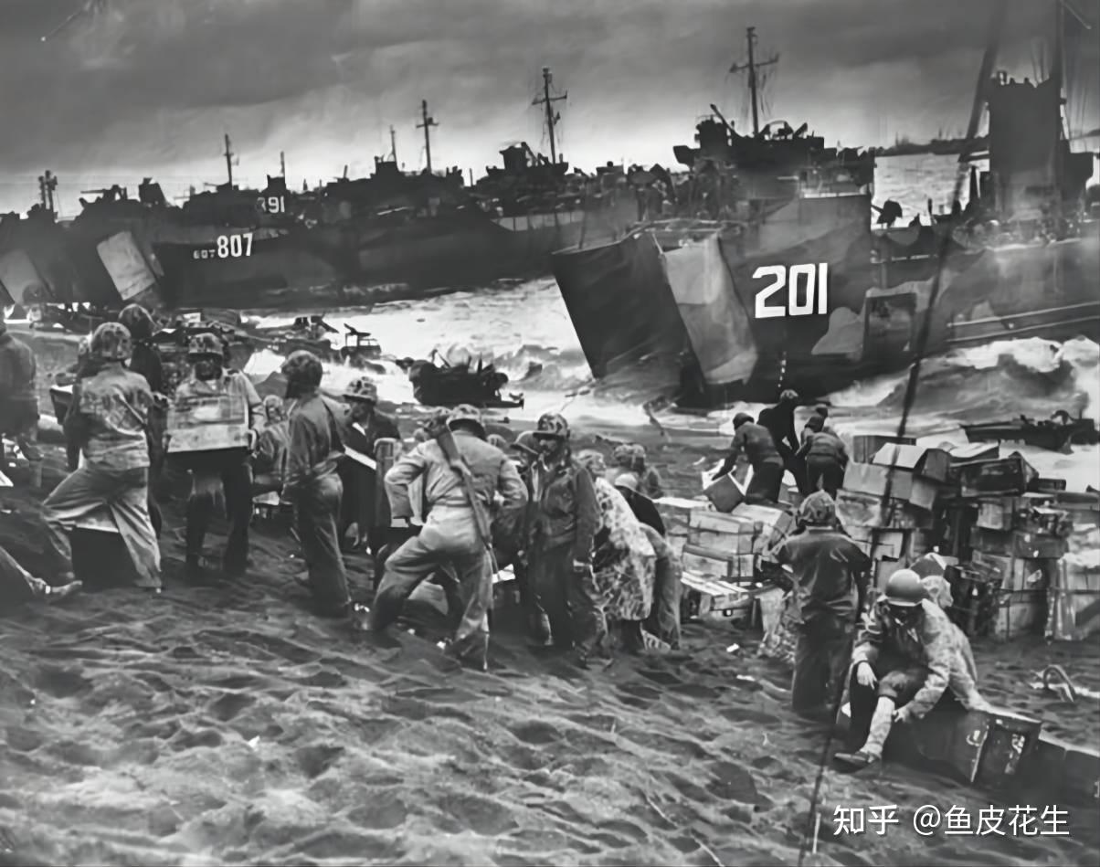 历史老照片系列(十七):硫磺岛战役老照片,23万日军士兵几乎全军覆没
