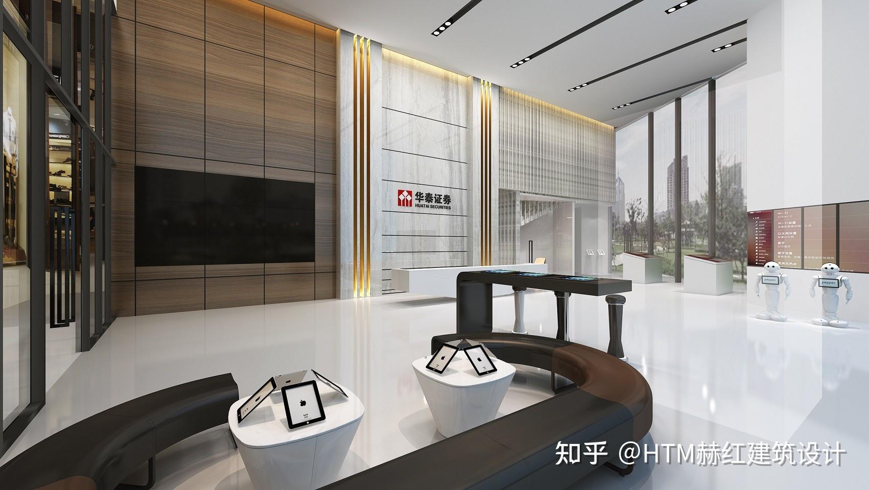 高端沉稳金融风——华泰证券网点办公室装修设计 - 知乎
