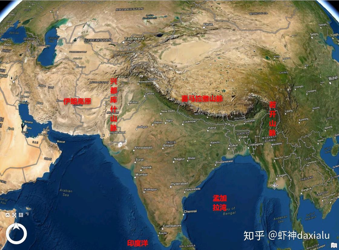 开伯尔山口地球对印度的地理之恶