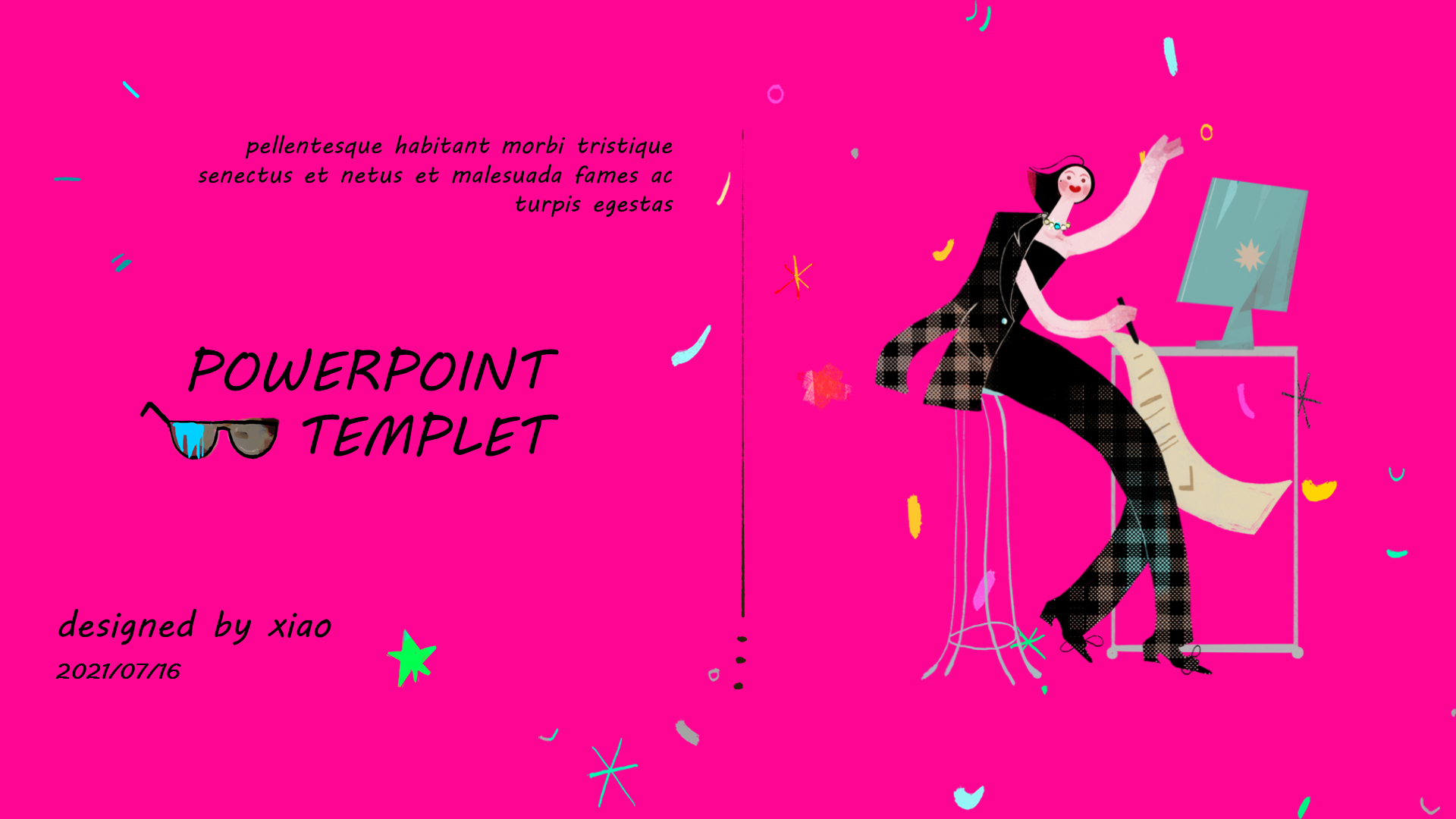 『ppt模板』 展示女性个性与魅力