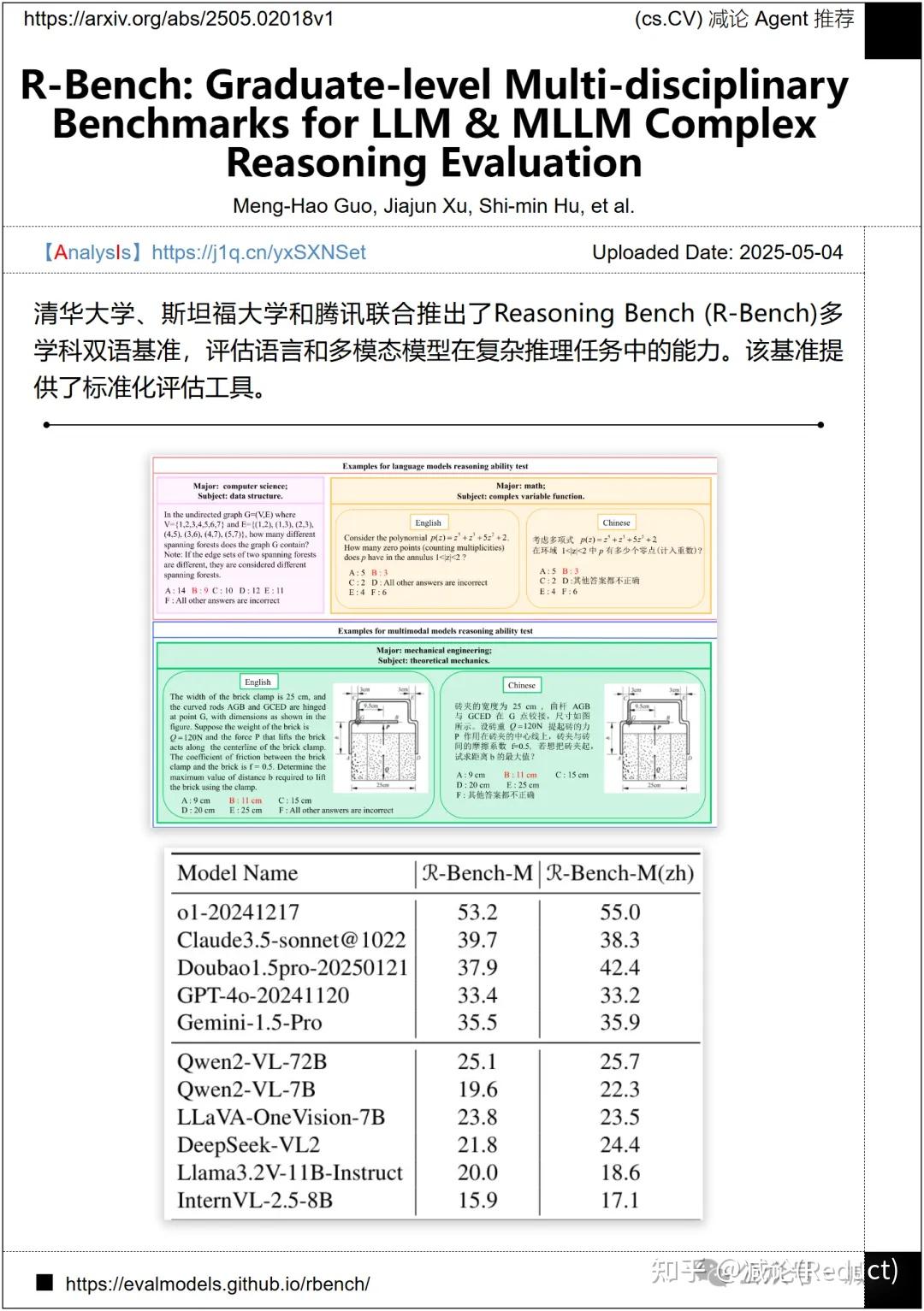【5.6-arXiv】清华、斯坦福提出R-Bench！ - 知乎