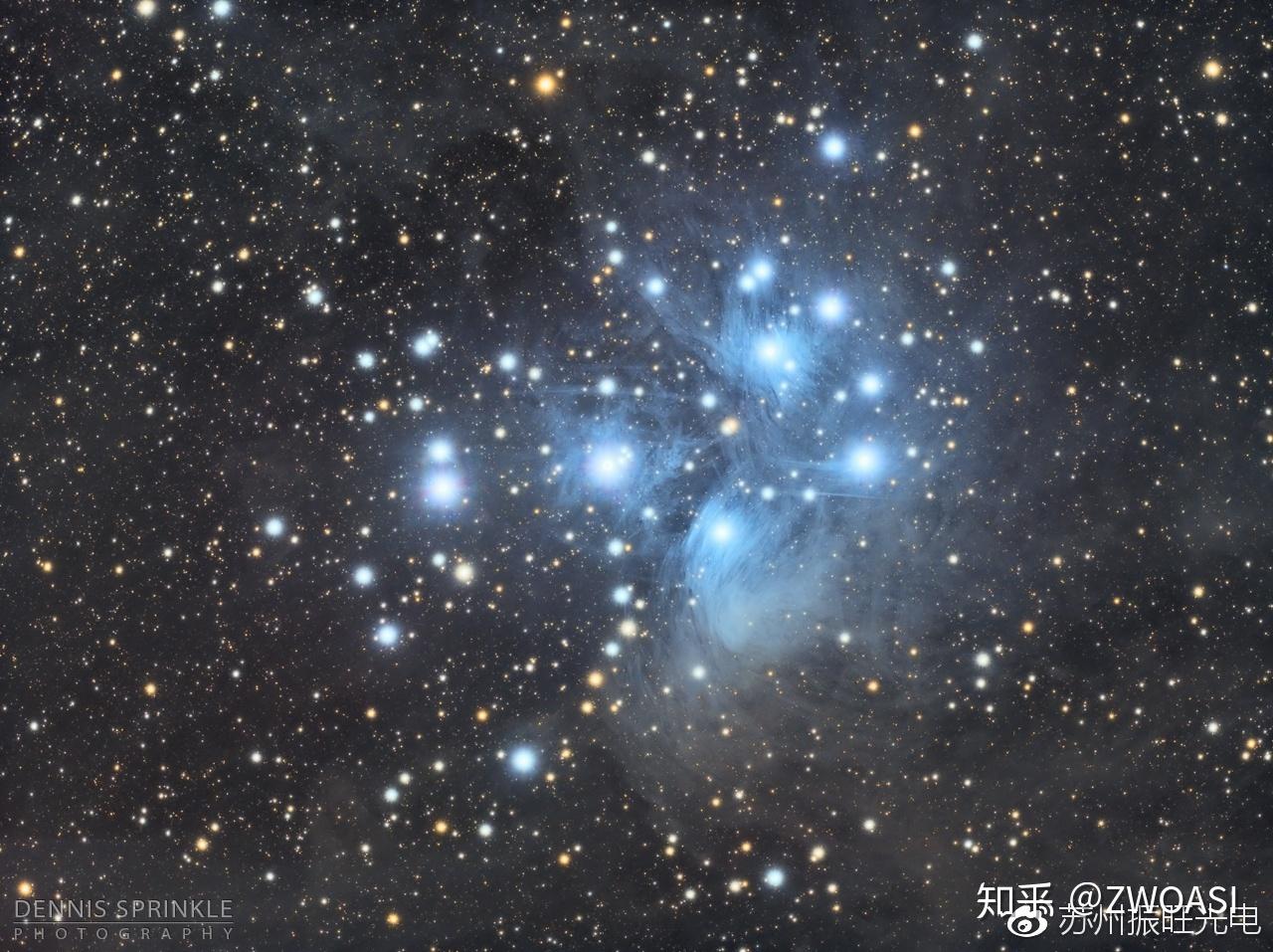 总曝光时间4.0小时.m45昴星团dennis使用了stellarvue sv70t和