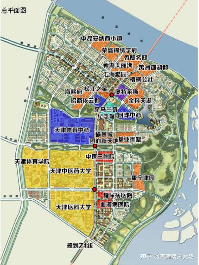 团泊湖东区规划图图片