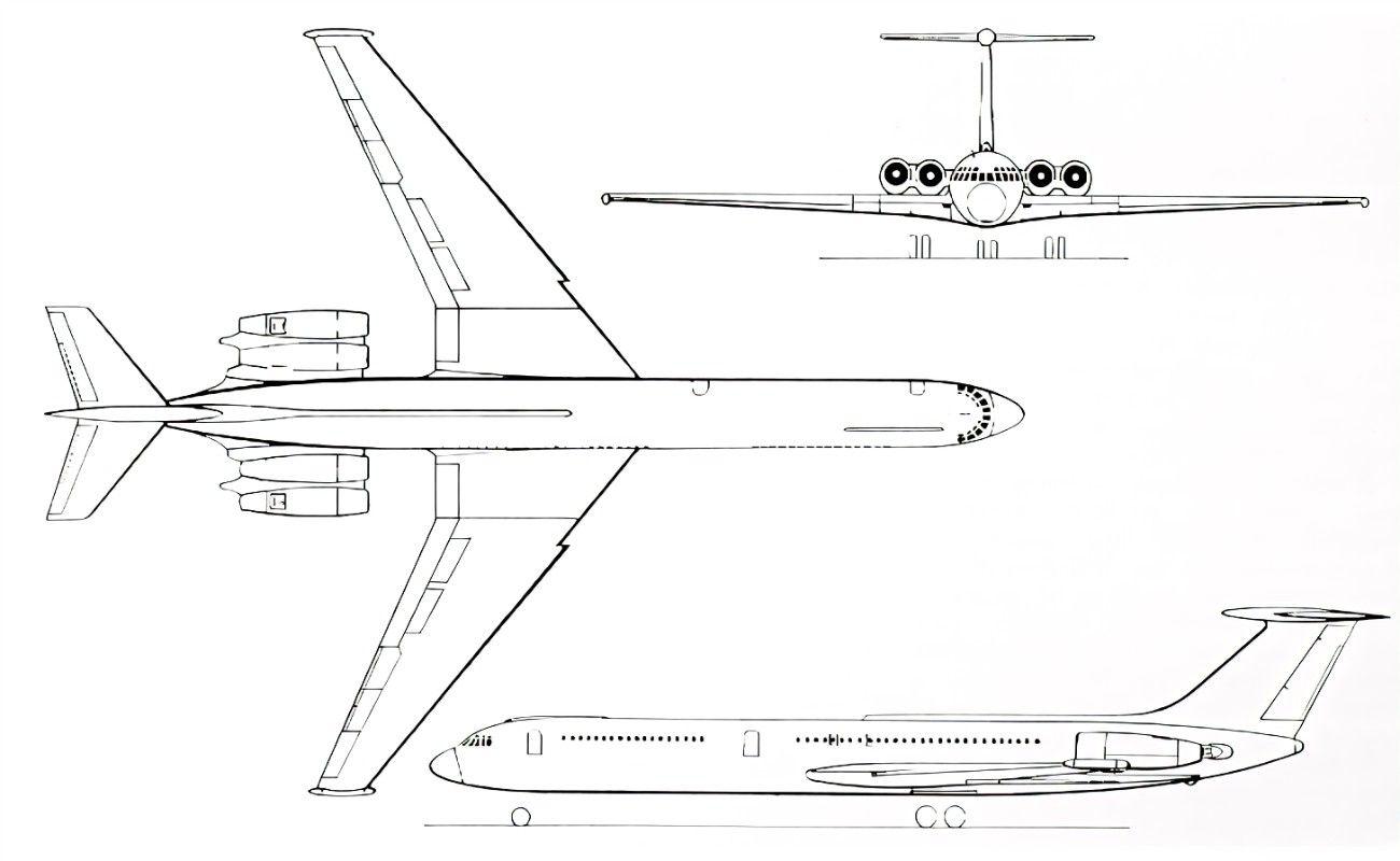 F117三视图图片