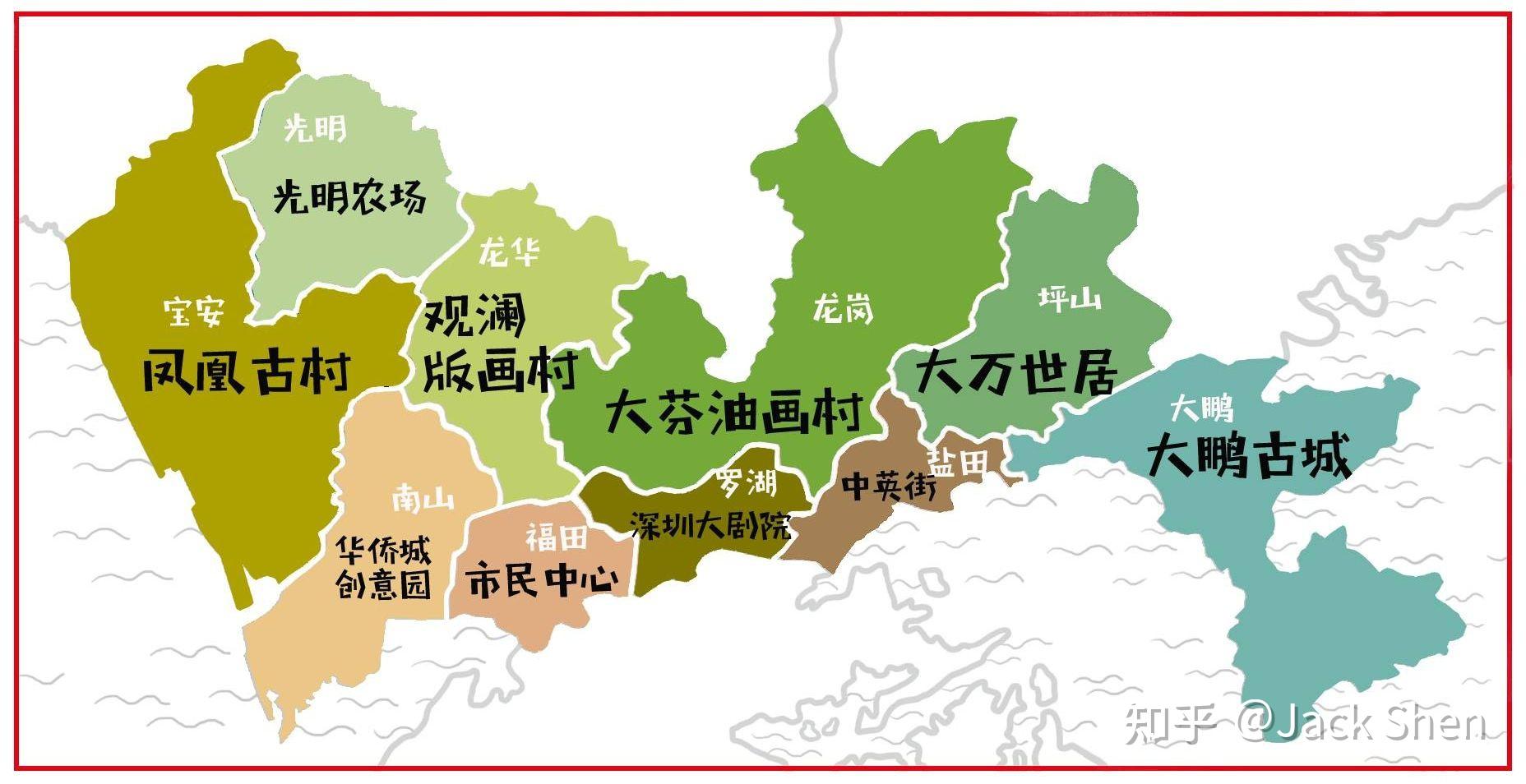 深圳市各区都有什么特点