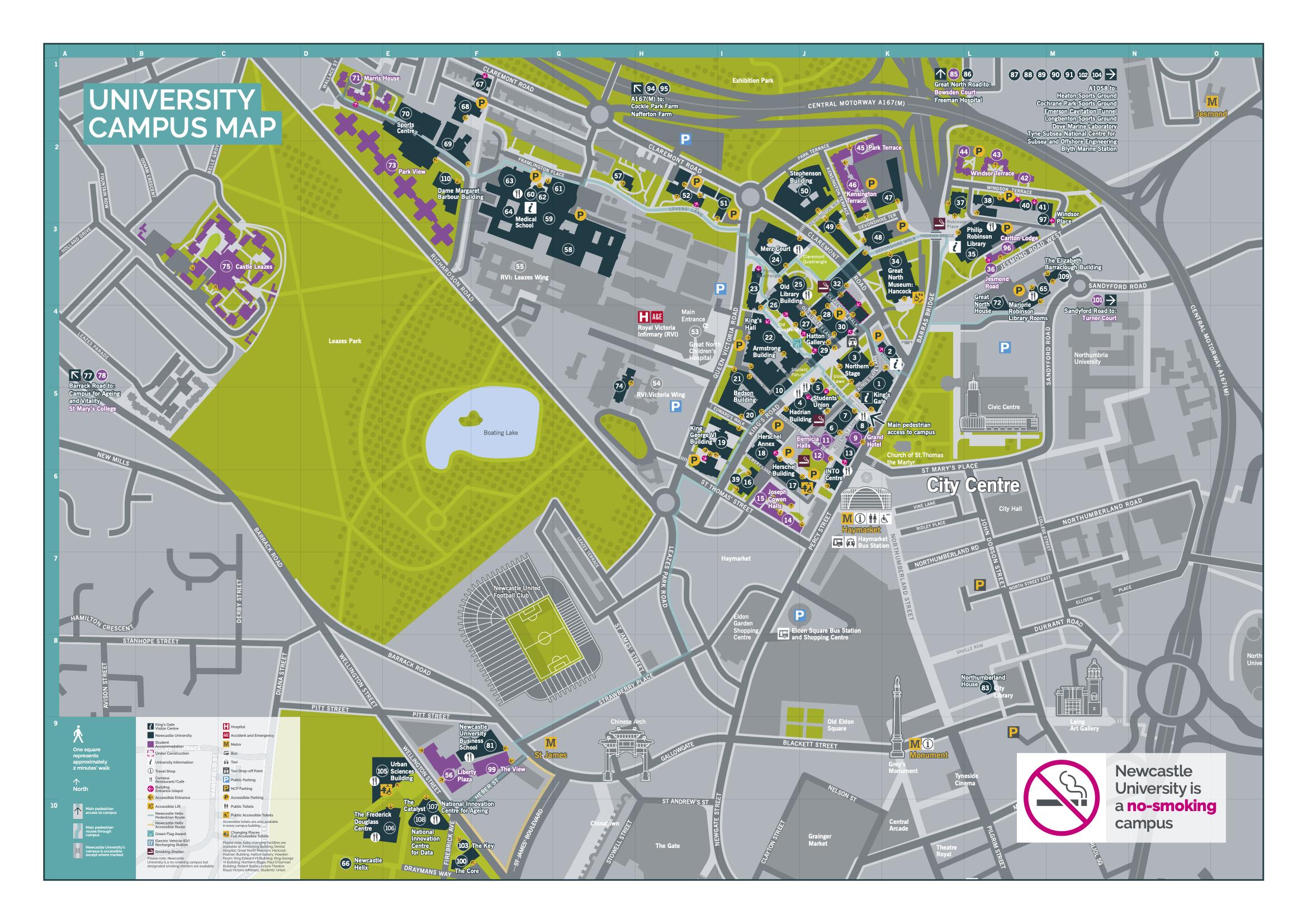 纽卡斯尔大学地图图片