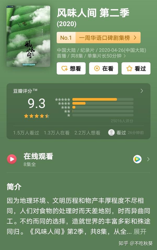 风味人间 第二季回归 文案依旧亮眼 知乎
