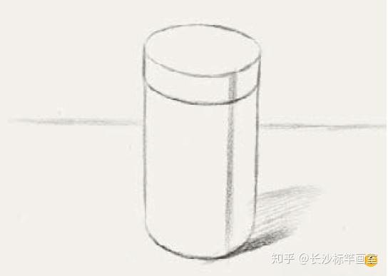 颜料瓶结构素描图片