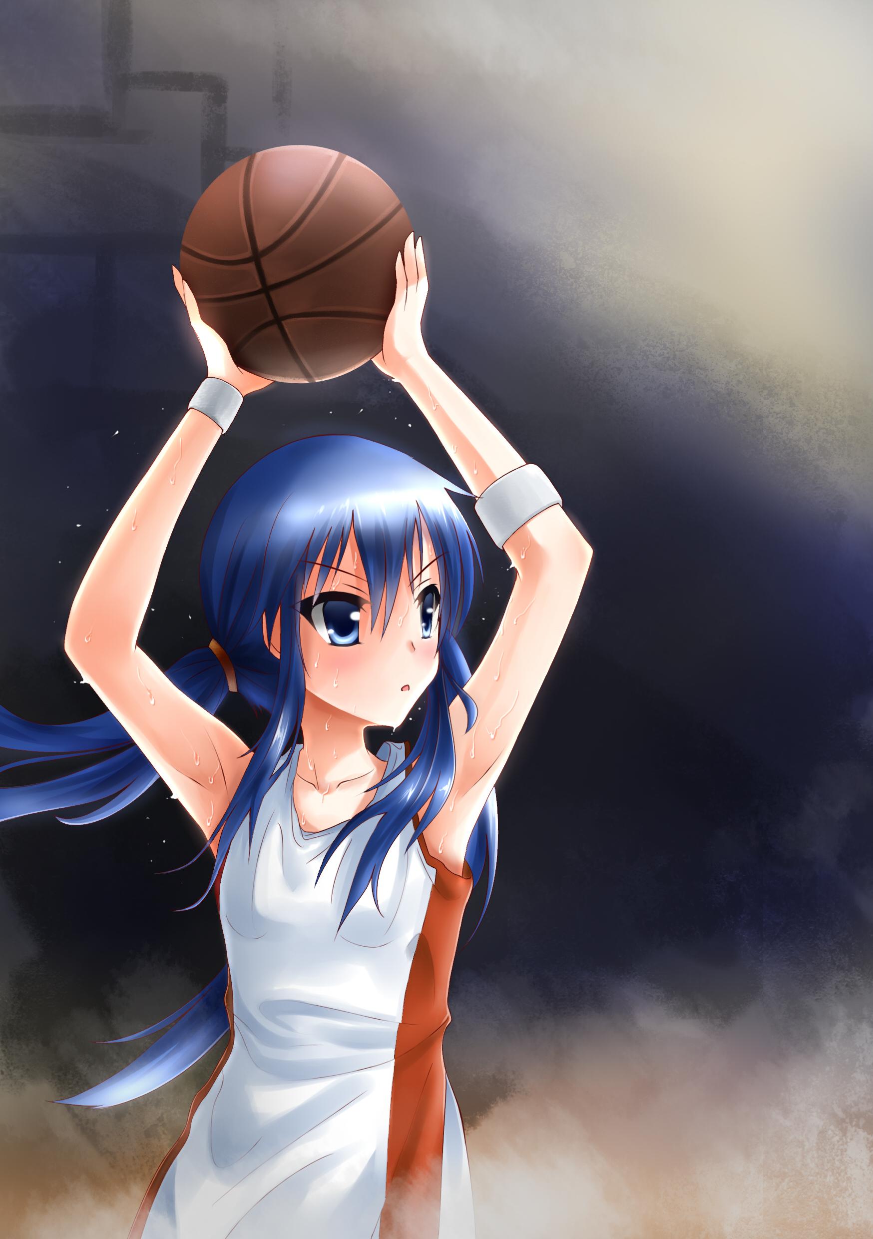 动漫人物打篮球少女图片