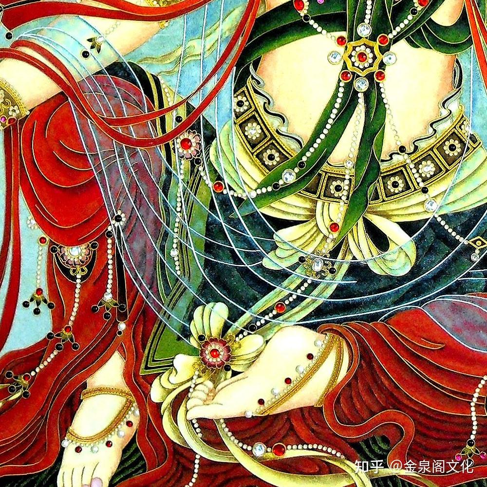 张同禄《大吉祥》水月观音宝像掐丝珐琅画 - 知乎