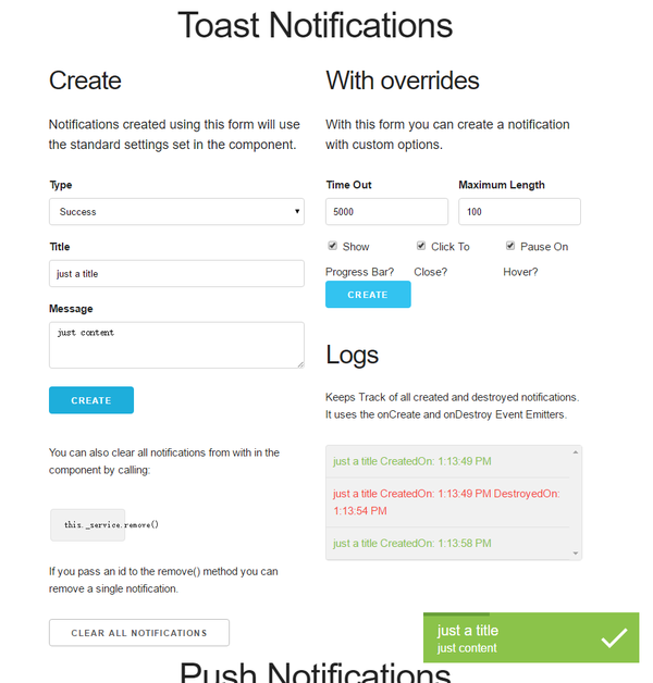 growl notification angularjs