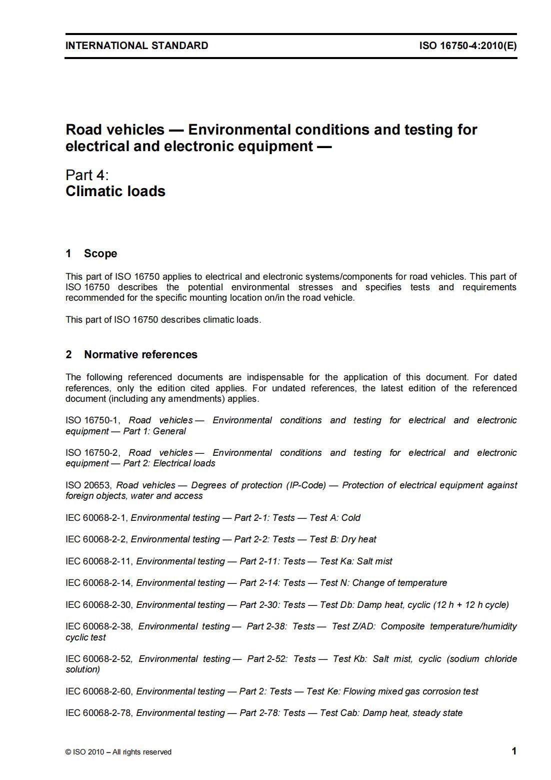 ISO 16750.4-2010道路车辆电子电气部件的环境试验 第四部分 - 知乎