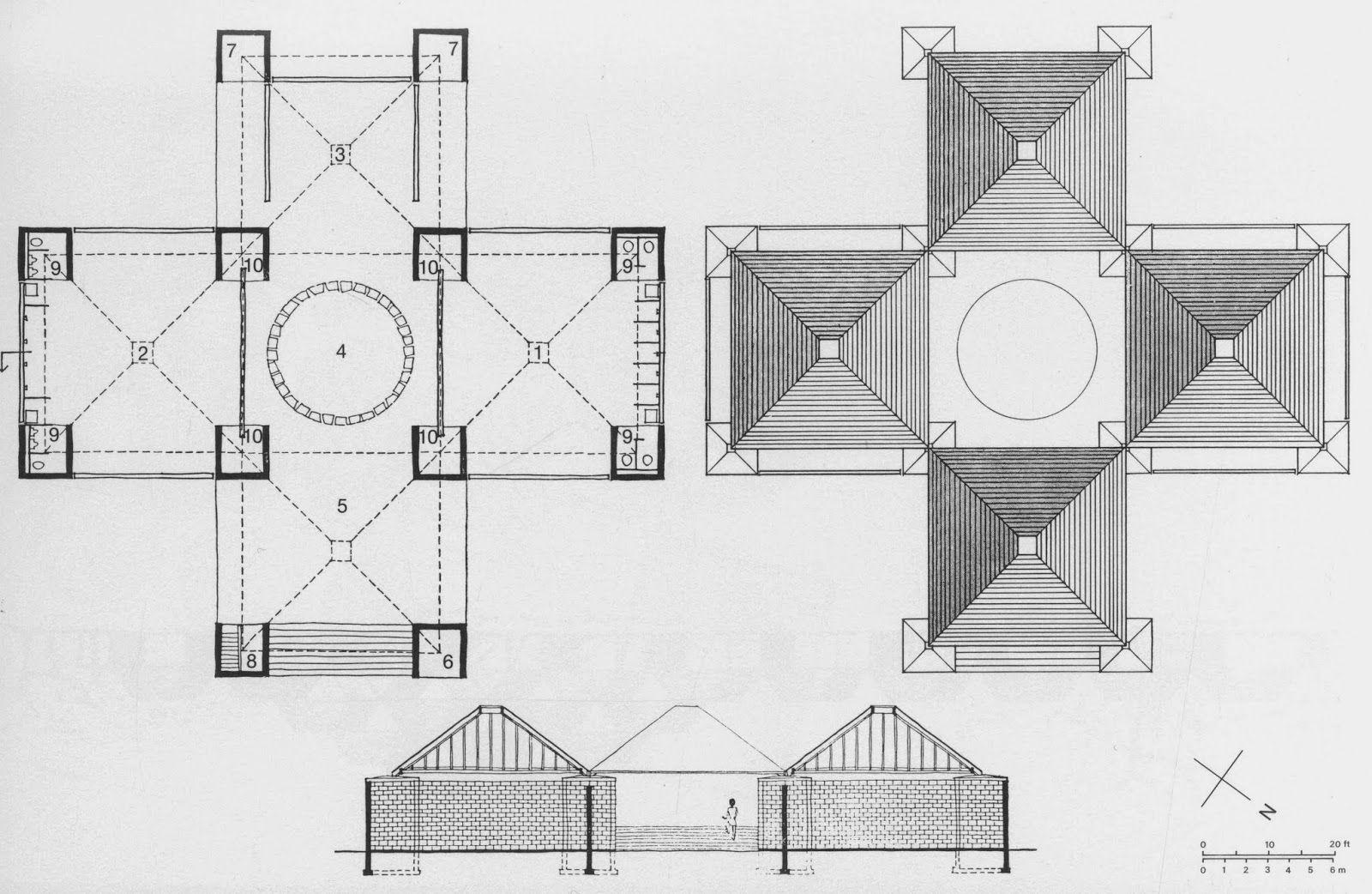 medical research laboratories),路易斯康,1960山梨文化会馆,丹下健
