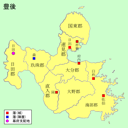 地图日本旧国郡区分图