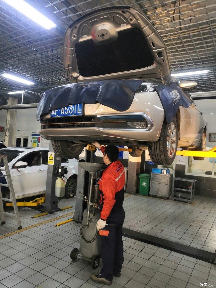 小方说车一百三十36000公里帝豪gl的第六次保养