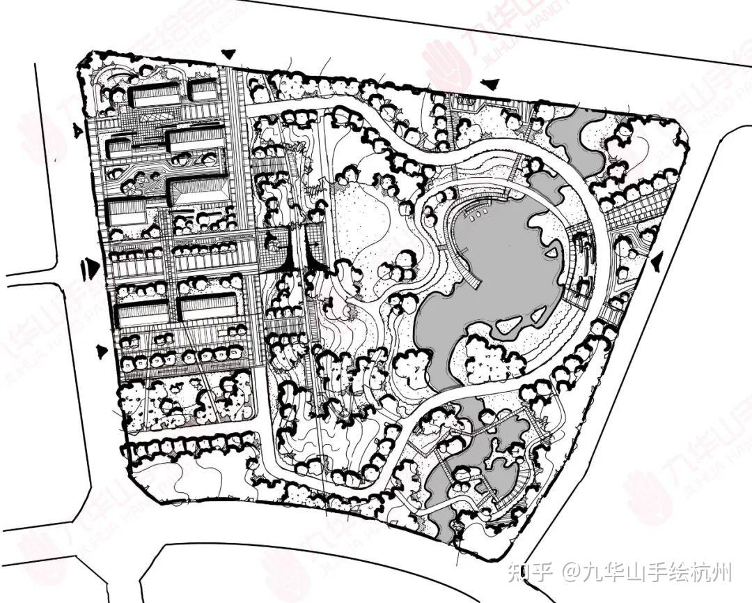 園林景觀快題設計山東建築大學風景園林真題解析