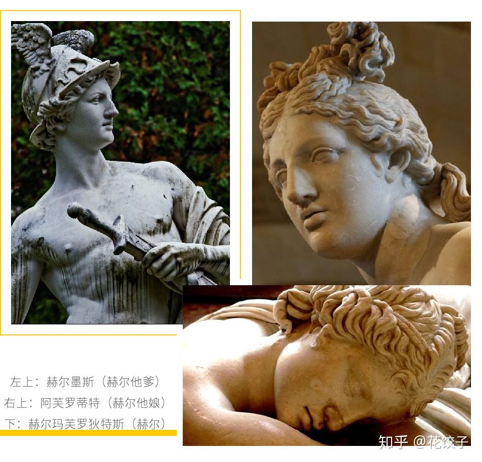 他爹是大名鼎鼎的神使赫尔墨斯(hermes,而老妈则是爱与美之女神阿芙