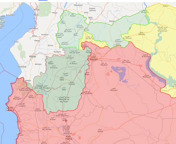 叙利亚反对派控制区图片