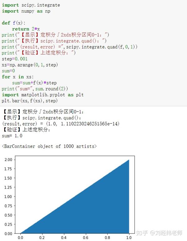 在Python中求解定积分scipy.integrate.quad()方法 - 知乎