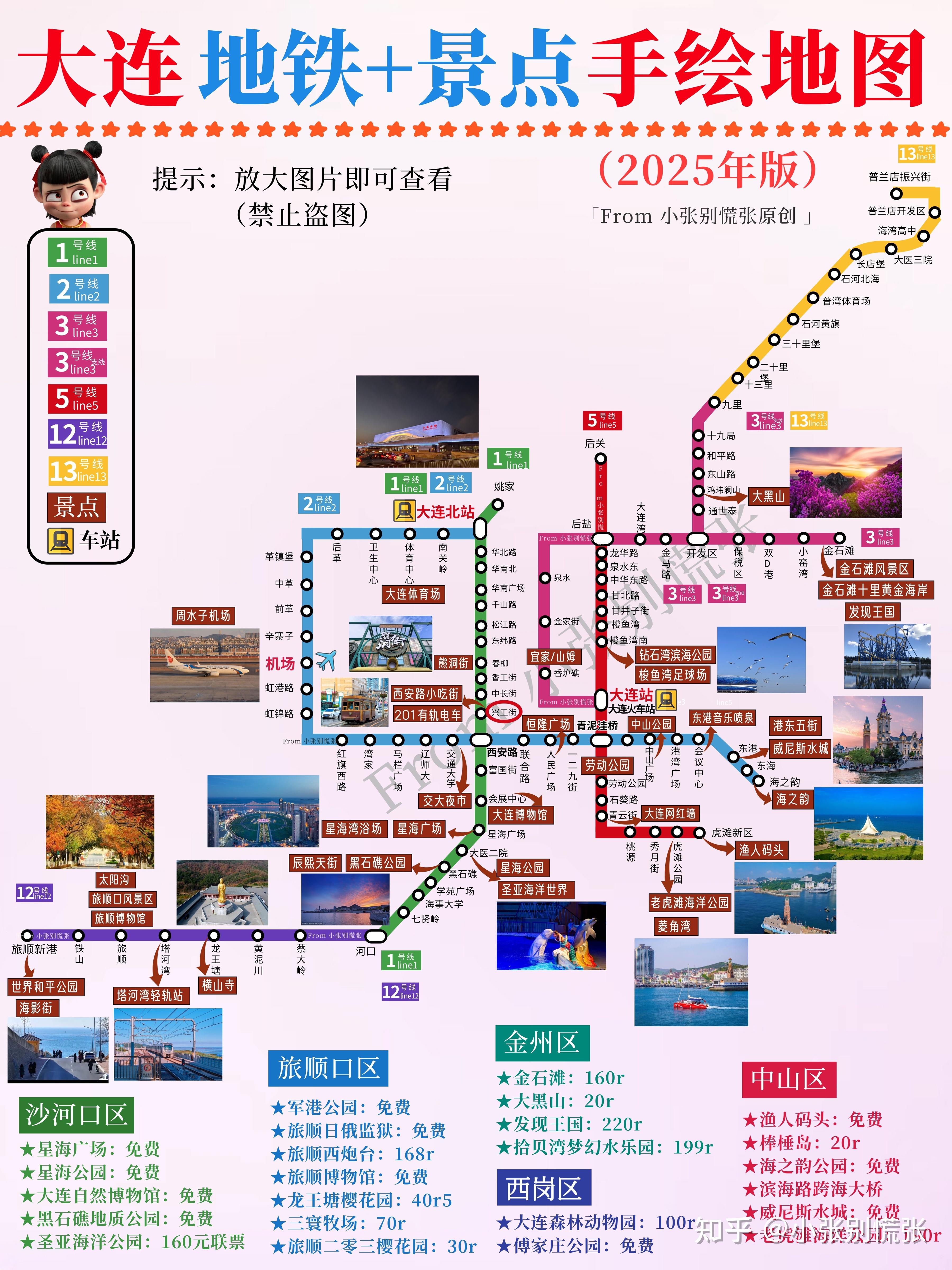 大连地铁景点地图|附大连春季三日游攻略 - 知乎