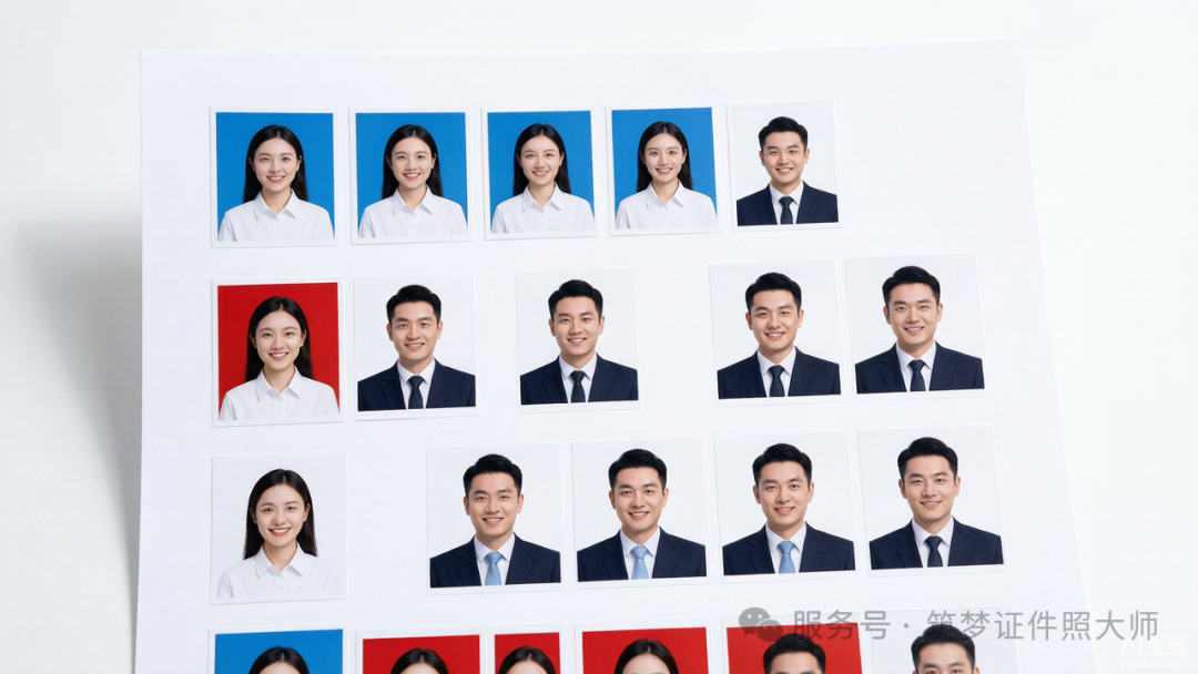 证件照排版6寸免费:1寸2寸混排,直接打印不用求人