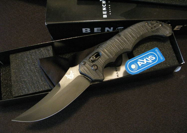美国蝴蝶BENCHMADE 8600BK全刃半自动侧跳 - 知乎