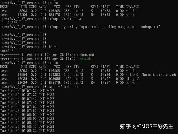 【Linux学习】nohup和&的用法试验结果 知乎