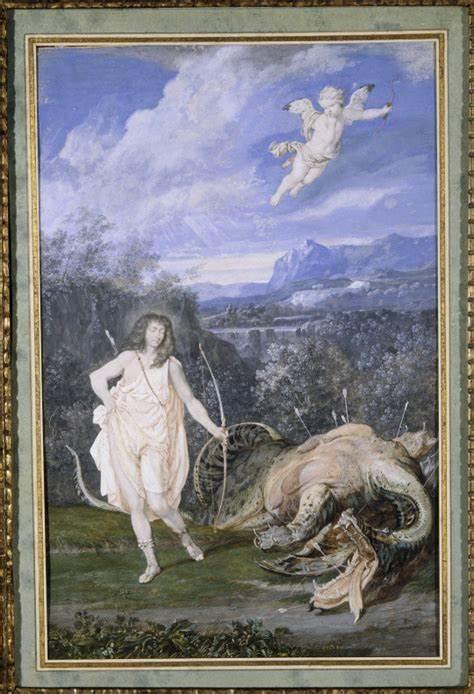 卢浮宫,阿波罗长廊,路易十四画像(网友九门胡同拍摄)《在一幅风景画的