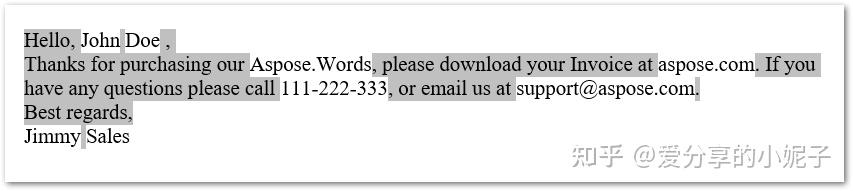 Word处理控件Aspose.Words功能演示：在 Python 中自动合并 MS Word 邮件 - 知乎