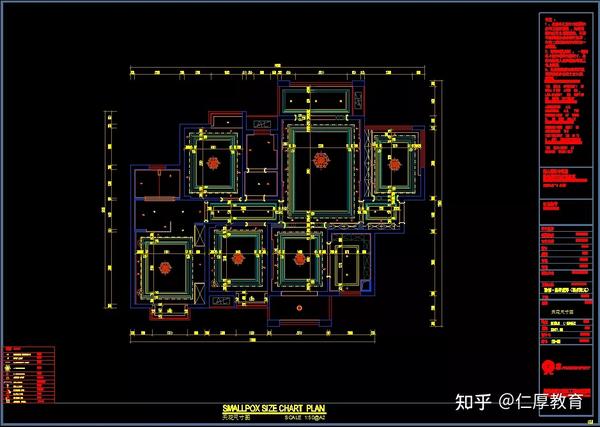一套完整规范的室内CAD施工图与效果图分享【全套】 - 知乎