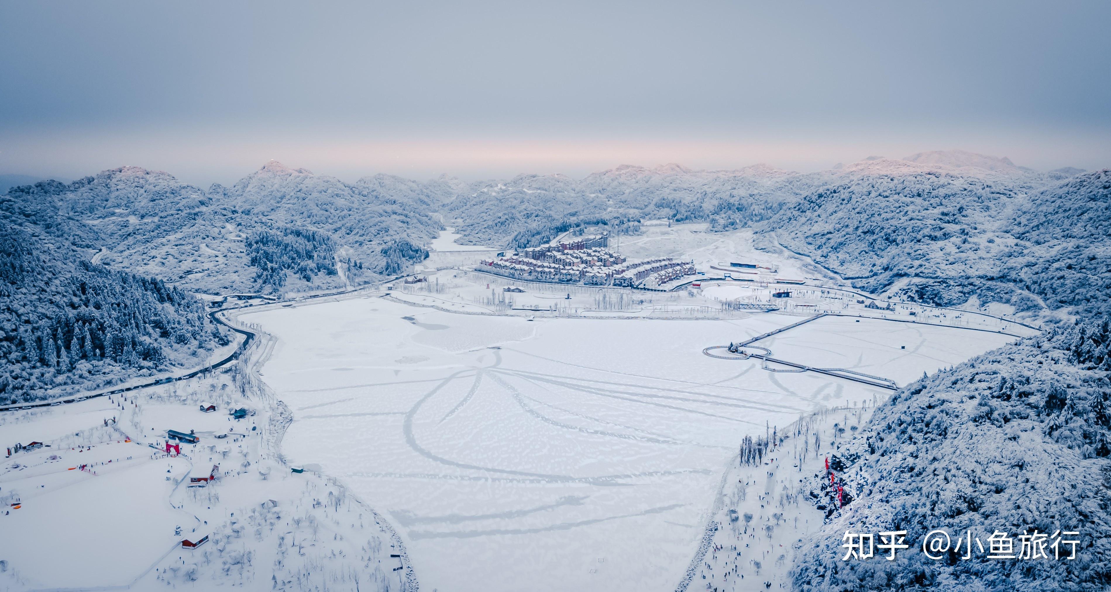南天湖雪景图片