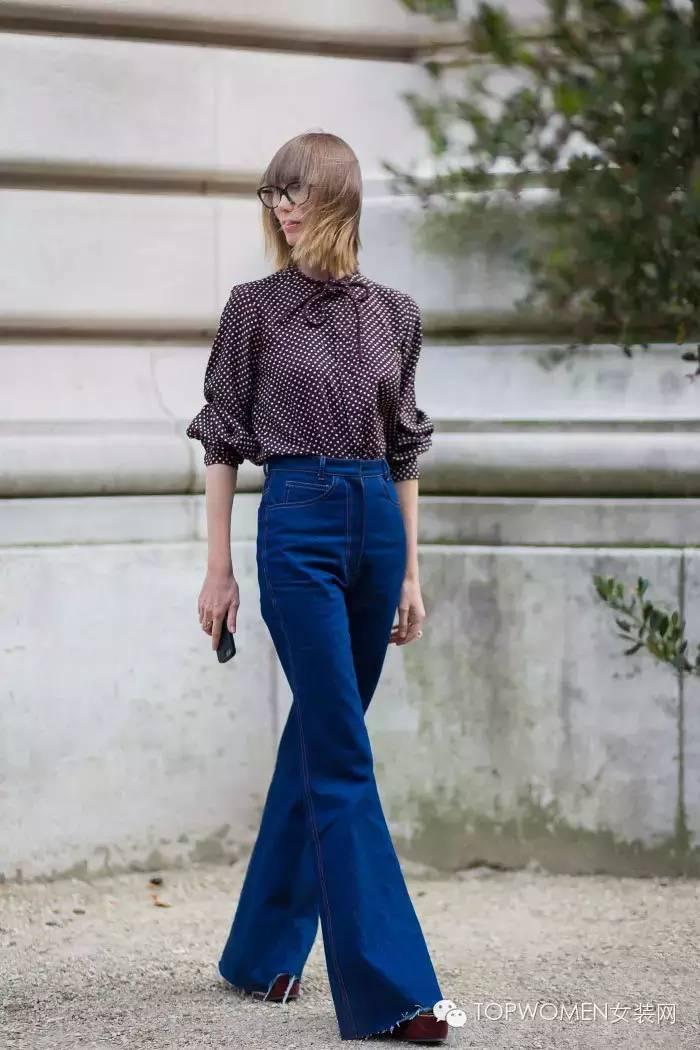 高腰牛仔裤帮你告别“圆柱民”