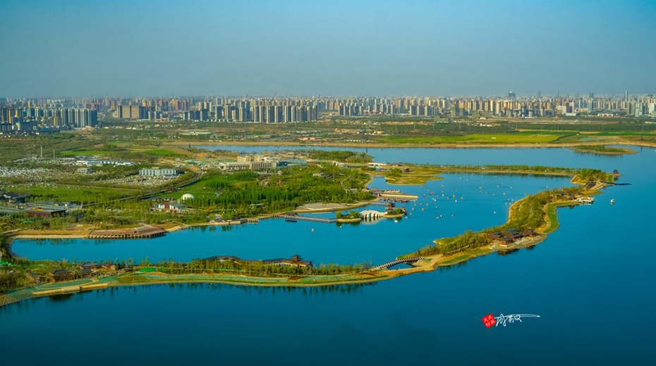 西安昆明池曾是漢武帝訓練水軍的基地如今為西安最大城市湖泊