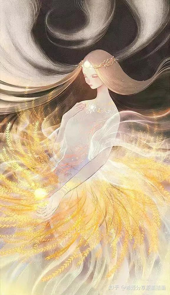 插画欣赏仙气缭绕飘逸出尘日本插画师弥生しろ唯美插画作品