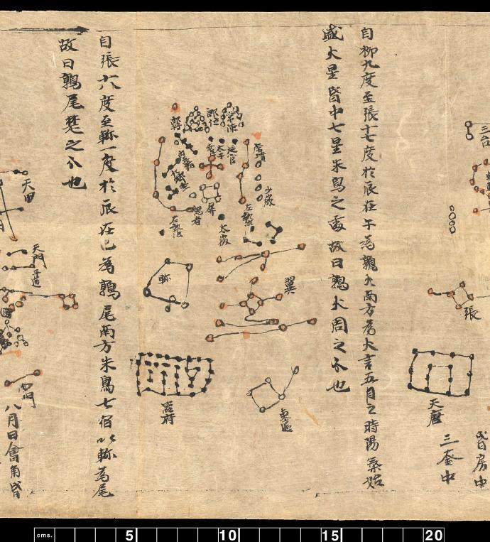 敦煌唐代星象图卷敦煌星图