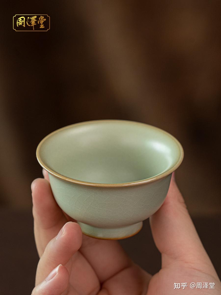 周泽堂汝官窑迷你压手杯 - 知乎