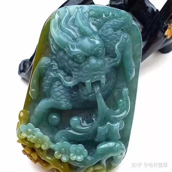 哈軒翡翠玉雕師喜歡雕刻的瑞獸之翡翠麒麟